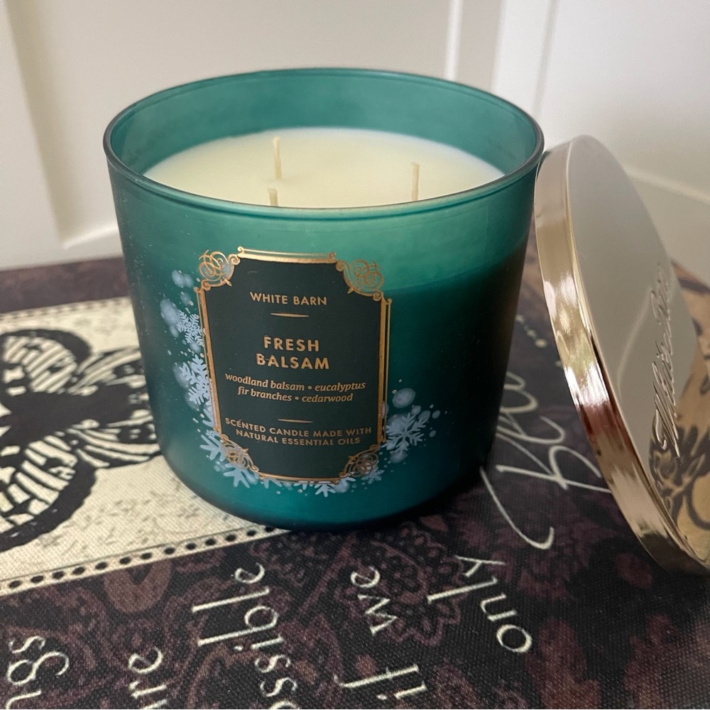 White Barn Fresh Balsam Three Wick Scented Candle